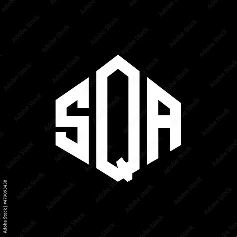 SQA letter logo design with polygon shape. SQA polygon and cube shape logo design. SQA hexagon ...