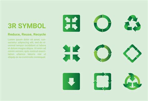 3R Symbol. Reduce, Reuse, Recycle concept 4586427 Vector Art at Vecteezy