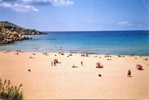 Golden Beach, on the north end of Malta, Ghajn, Malta | Golden beach, Beach, Malta holiday