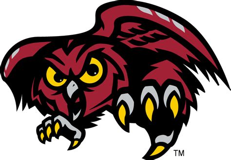 Temple Owls Logo - Secondary Logo - NCAA Division I s-t (NCAA s-t) - Chris Creamer's Sports ...