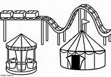 Free Amusement Park coloring Page sketch template