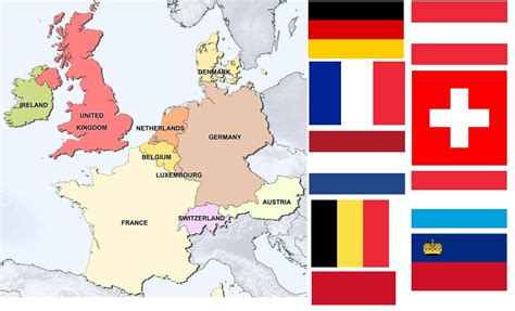 Countries in Western Europe and Their Capitals – Countryaah.com