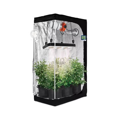 Small LED Grow Tent Kit for Organic Soil - 2x3 Organic LED Grow Package ...