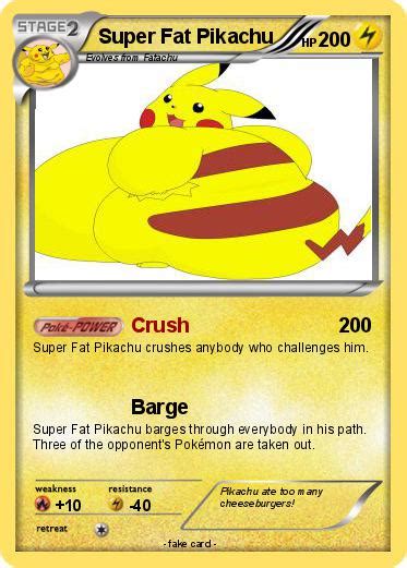 Pokémon Super Fat Pikachu - Crush - My Pokemon Card