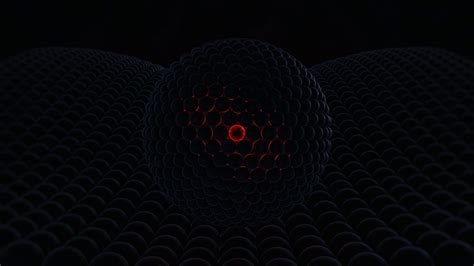 3D Glowing Dark Red Orb Art Wallpaper, HD Abstract 4K Wallpapers, Images, Photos and Background