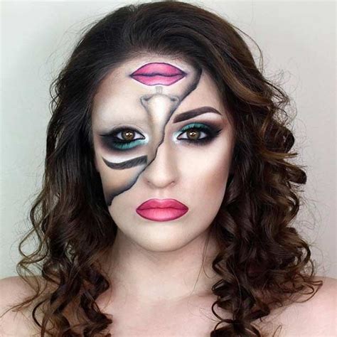 25 Mind-Blowing Makeup Ideas to Try for Halloween - StayGlam | Halloween costumes makeup ...