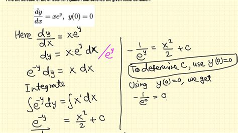 solve the initial value problem first order differential equation