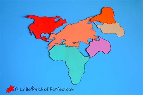 World Map activities and free printable that can be used as coloring pages for the continents as ...