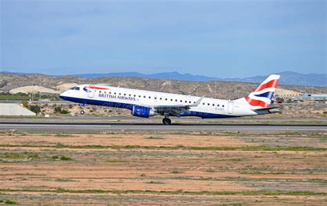 Aircraft Landing - British Airways Flight Passenger Plane Airport Editorial Stock Image - Image ...