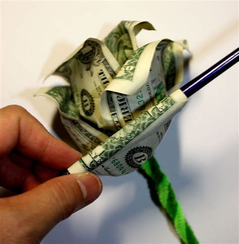 Origami ideas: Origami Dollar Bill Rose Instructions