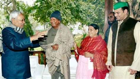 Nitish Kumar attends Dahi Chuda Bhoj on the occasion of Makar Sankranti ...