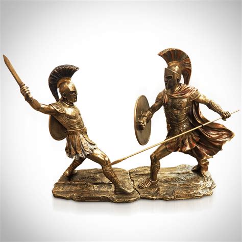 Hector & Achilles Battle // Cast Bronze Statue - RARE-T - Touch of Modern