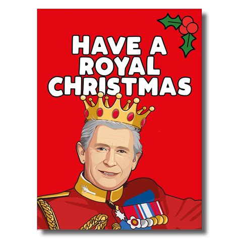 King Charles Christmas Card | Royal Christmas Card | King Xmas Card