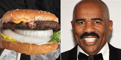 A burger and a Steve Harvey smile : r/LookaLikeys