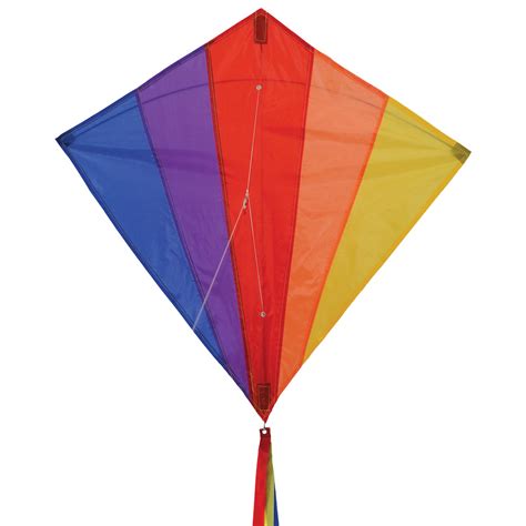 Rainbow 30 inch Diamond Kite | In the Breeze | Wholesale Garden Décor ...