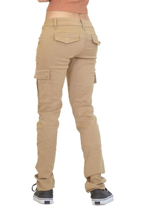 New Womens Ladies Slim Fitted Stretch Combat Jeans Pants Skinny Cargo Trousers | eBay