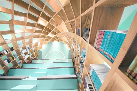 Visual Perspective in Unique Library Design Bookshelves