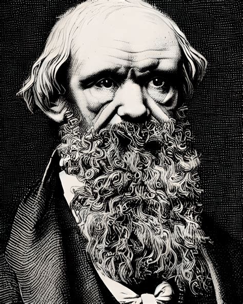 Victorian Close Up Portrait of Darwin · Creative Fabrica