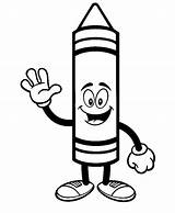 Crayon Clip Art Coloring Pages sketch template