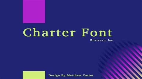 Charter Font | Free Fonts Vault