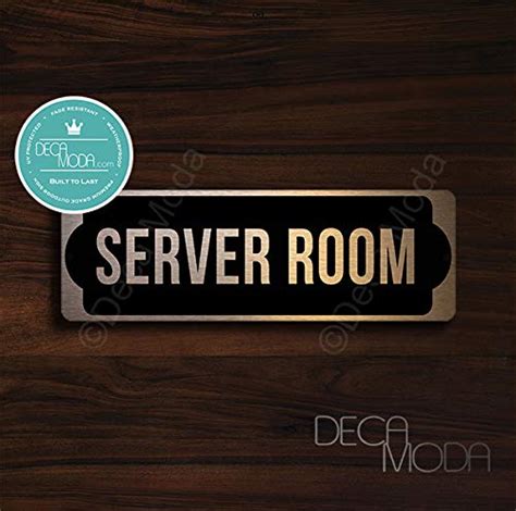 Deca Moda Server Room Door Sign, Signs for Business, Door Signs, Server ...