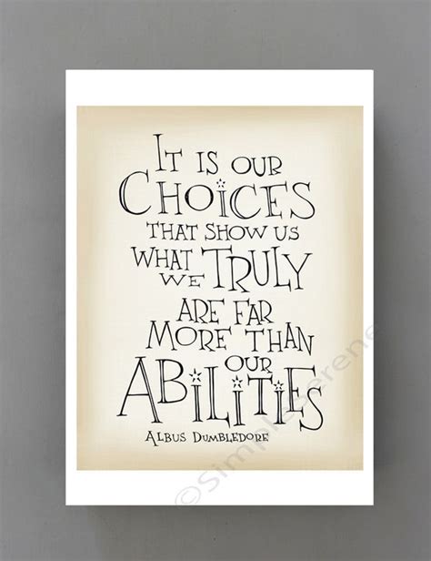 Harry Potter quote poster Albus Dumbledore quote by SimpleSerene