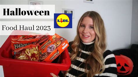 Lidl Halloween Food Haul 2023 - YouTube