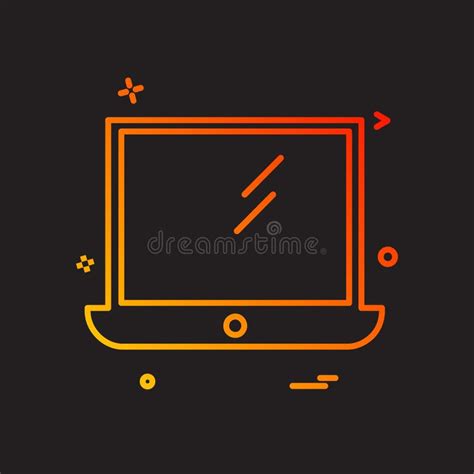 Computer Icon Design Vector Stock Vector - Illustration of business ...