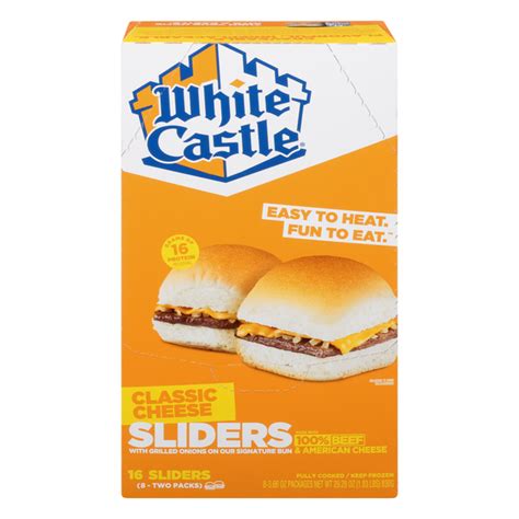 Save on White Castle Sliders Classic Cheese - 16 ct Order Online ...