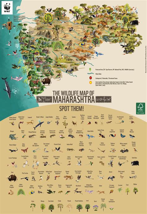 Green Humour: The Wildlife Map of Maharashtra