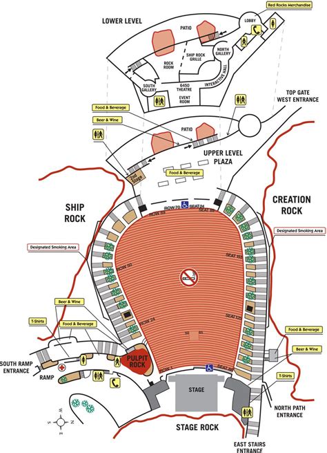 seating diagram red rocks - Welcome to Red Rocks | RedRocks.co