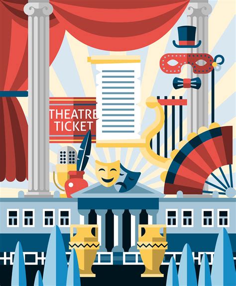 Theatre icons concept 444507 Vector Art at Vecteezy