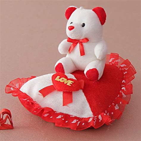 Teddy Bear Heart Soft Toy - Giftteens-Buy Gifts Online