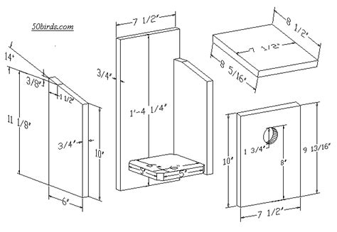 Great Crested Flycatcher Birdhouse - 70birds Birdhouse Plans Index