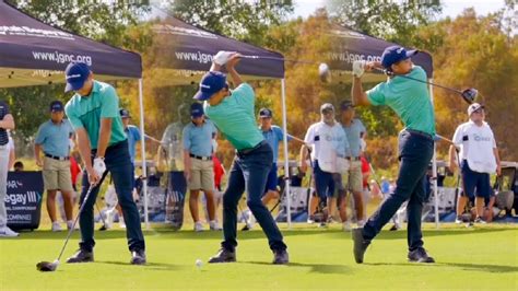 CHARLIE WOODS GOLF SWING - DRIVER SWING - Full Speed + SLOW MOTION ...