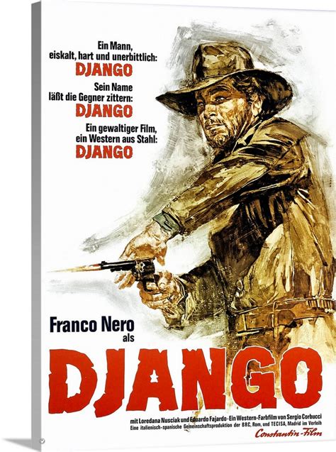 Django, German Poster Art, Franco Nero, 1966 Wall Art, Canvas Prints, Framed Prints, Wall Peels ...