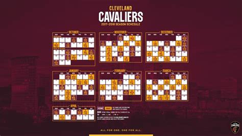 2017 18 Cleveland Cavaliers Schedule Wallpaper - 2022 Basketball Wallpaper | Basketball ...