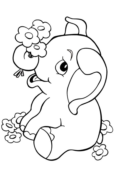 Free Elephant Line Art, Download Free Elephant Line Art png images ...