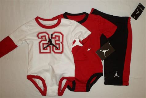 NWT NIKE Air JORDAN Baby Boys Bodysuit Romper Pants Outfit Set Clothes ...