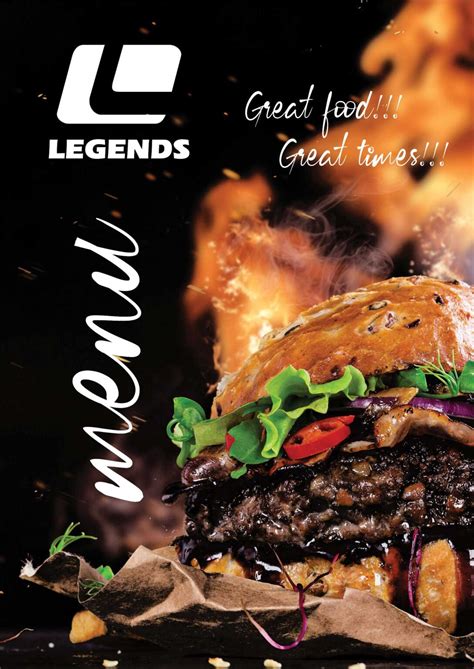 Menu – Legends Bar