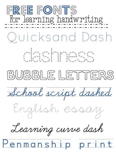 Grits & Giggles: Free Font February: Handwriting Practice