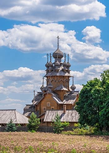 Wooden All Saints Skete In Svyatogorsk Ukraine Stock Photo - Download Image Now - Architecture ...