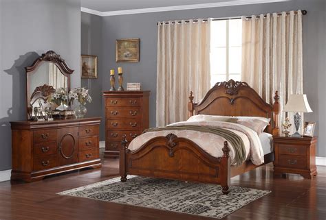 Oak Bedroom Furniture Sets / Trinell 5-pc. Queen Bedroom Set ...