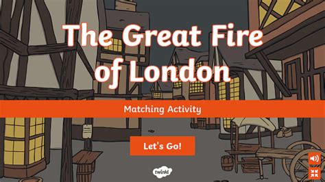 The Great Fire of London Interactive Matching Activity