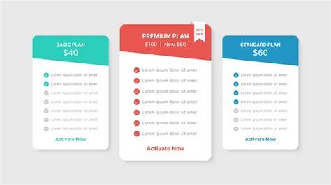 Premium Vector | Pricing Table Packages Comparison Infographic Template ...