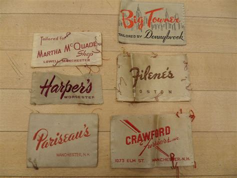 reclaimed crafts: vintage clothing labels