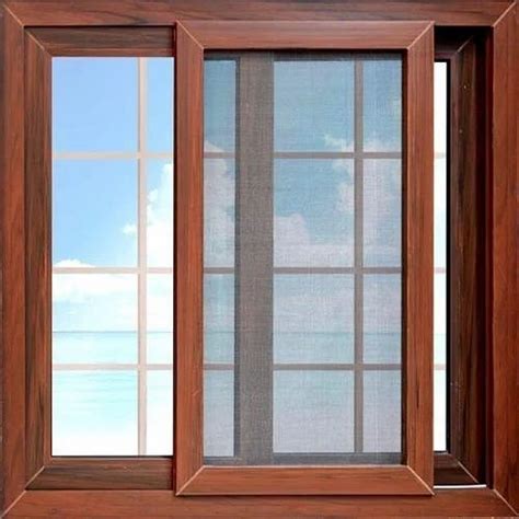 PSP Wooden 2.5 Track Brown UPVC Sliding Window for Residential at Rs 800/square feet in Alwar