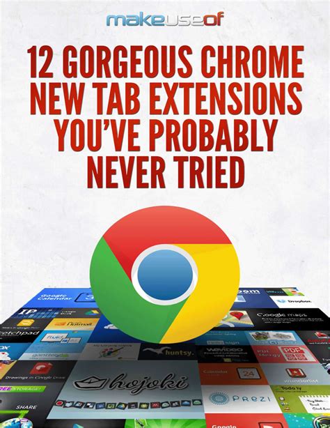 12 Gorgeous Chrome New Tab Extensions You've Probably Never Tried, Free MakeUseOf Guide