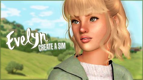 The Sims 3 | Create A Sim 🌼 Evelyn + Sim Download! - YouTube