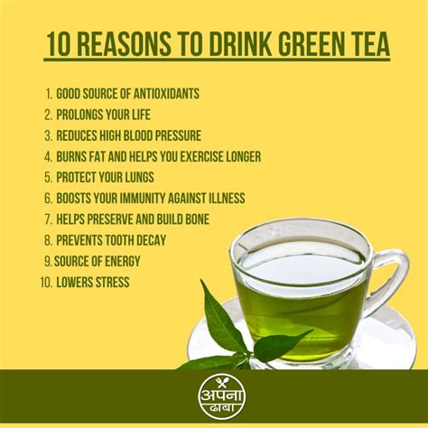 Benefits Of Drinking Green Tea